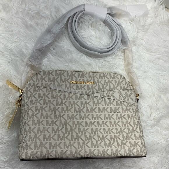 NWT MICHAEL KORS Jet Set Travel Medium Logo Dome Crossbody Bag - Picture 2 of 10